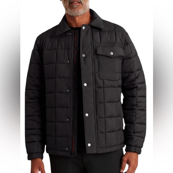 Bonobos Quilted Shirt Jacket Black Puffer Style – Men’s Size XL - Picture 1 of 4